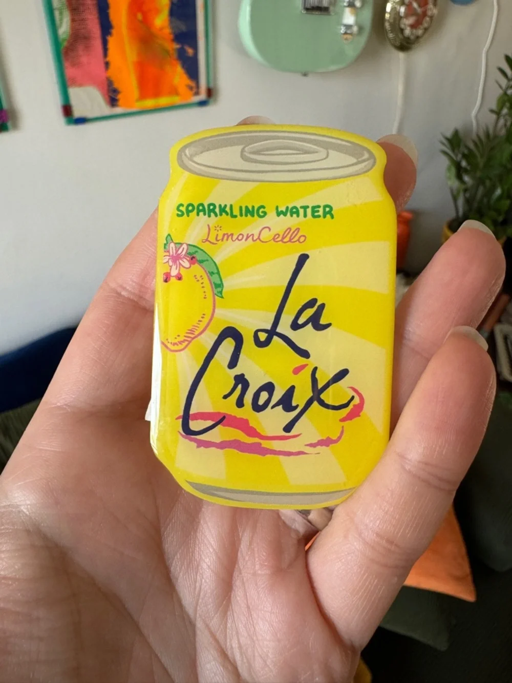 Limoncello Sparkling Water Popsocket- Yellow
